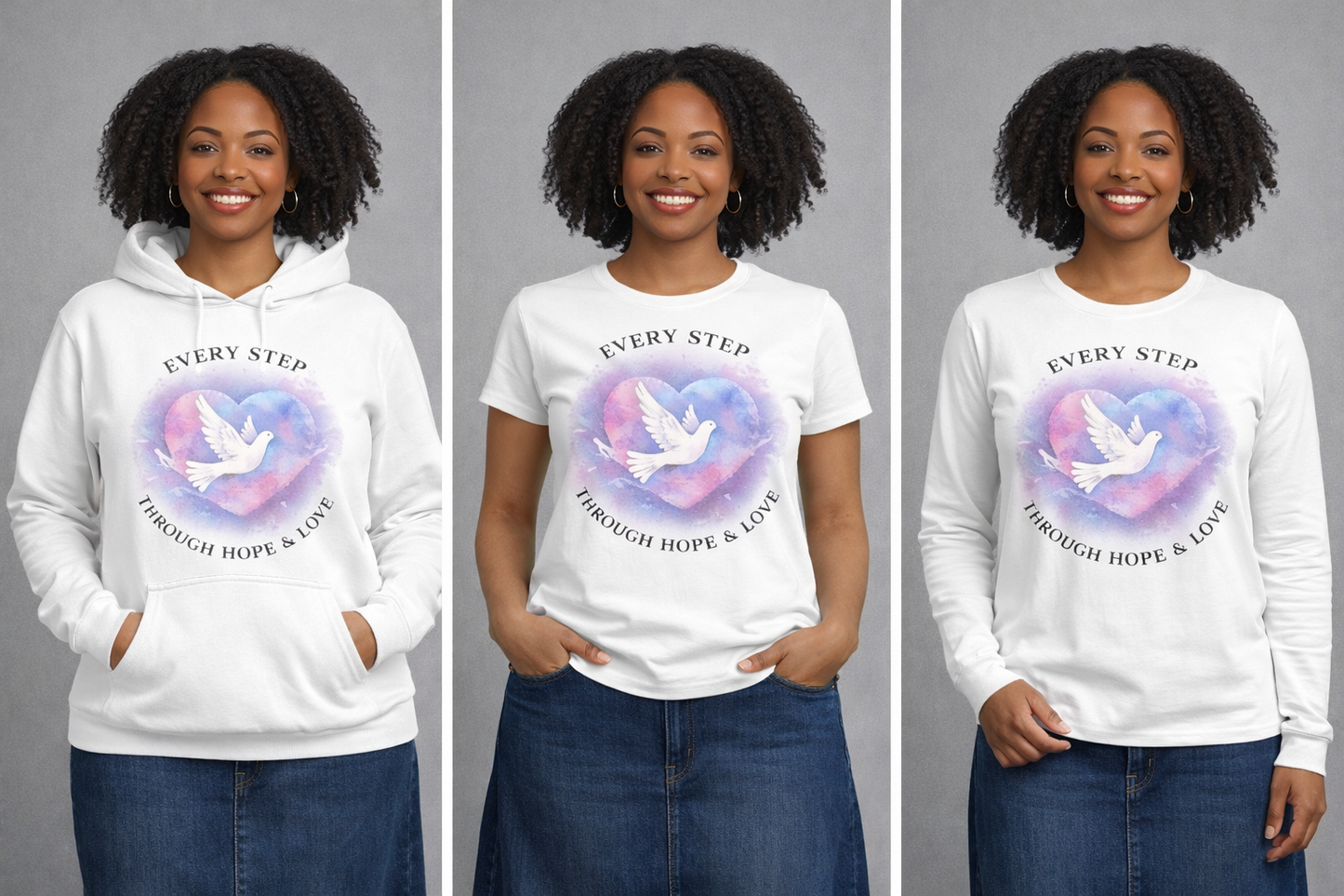 Every Step Through Hope & Love Hoodie