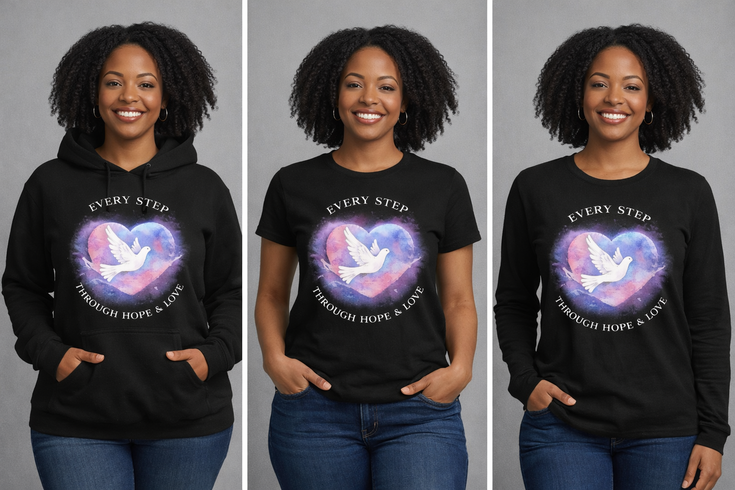 Every Step Through Hope & Love Hoodie
